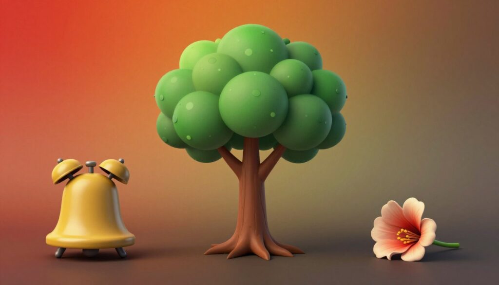 A conceptual illustration depicting the three phases of stress according to Selye: alarm, resistance, and exhaustion. In the foreground, three symbolic representations of these phases are illustrated: an alarm bell for the alarm phase, a sturdy tree for the resistance phase, and a wilting flower for exhaustion. In the middle ground, a gradient background where colors transition from vibrant reds and oranges (representing alarm) to calming greens (for resistance) and then to muted browns and grays (for exhaustion). Utilize soft, diffused lighting to create an evocative atmosphere, capturing the emotional weight of each phase. The overall mood should convey a balance of tension and tranquility, reflecting the journey through stress. The composition should be harmonious and visually engaging, inviting contemplation on the nature of stress phases. A conceptual illustration depicting the three phases of stress according to Selye: alarm, resistance, and exhaustion. In the foreground, three symbolic representations of these phases are illustrated: an alarm bell for the alarm phase, a sturdy tree for the resistance phase, and a wilting flower for exhaustion. In the middle ground, a gradient background where colors transition from vibrant reds and oranges (representing alarm) to calming greens (for resistance) and then to muted browns and grays (for exhaustion). Utilize soft, diffused lighting to create an evocative atmosphere, capturing the emotional weight of each phase. The overall mood should convey a balance of tension and tranquility, reflecting the journey through stress. The composition should be harmonious and visually engaging, inviting contemplation on the nature of stress phases.