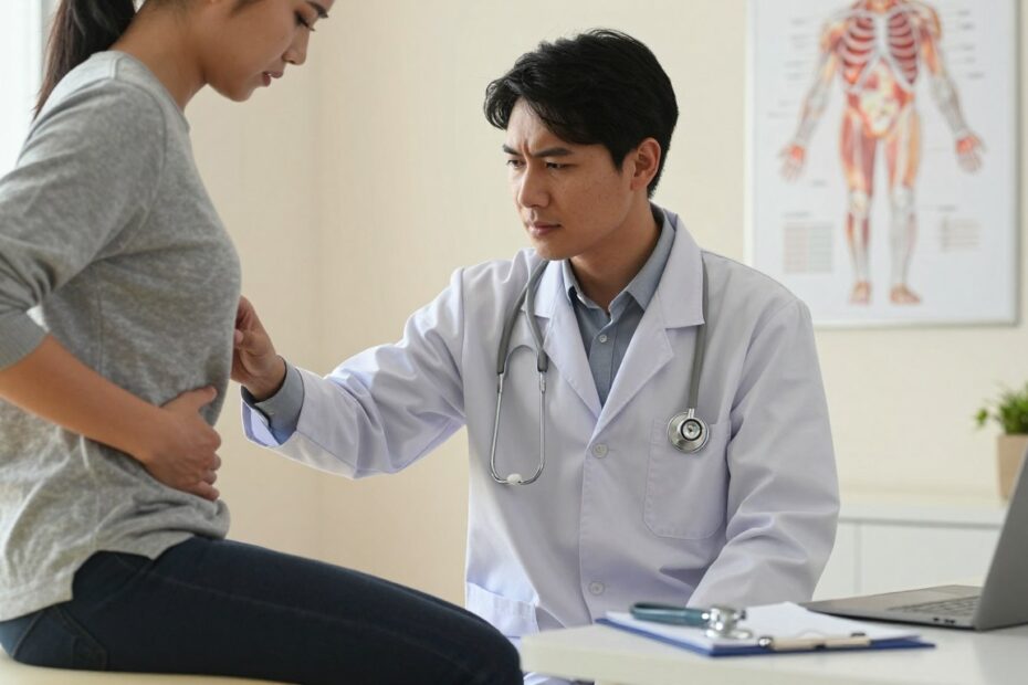 Ból pod prawym żebrem a stres