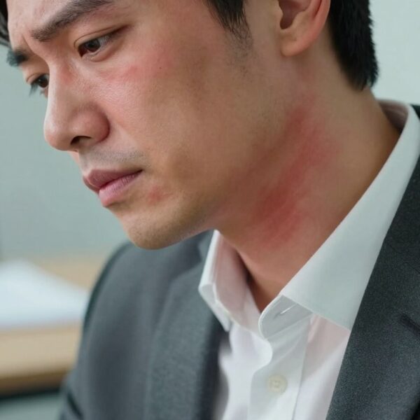 Czerwone plamy na szyi a stres: skąd się biorą i jak je uspokoić