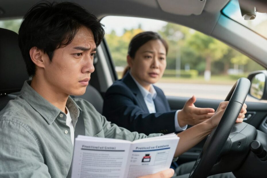 Stres przed egzaminem na prawo jazdy