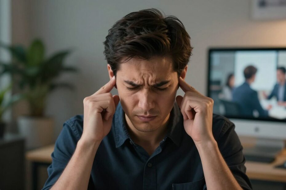 Zatykanie uszu a stres